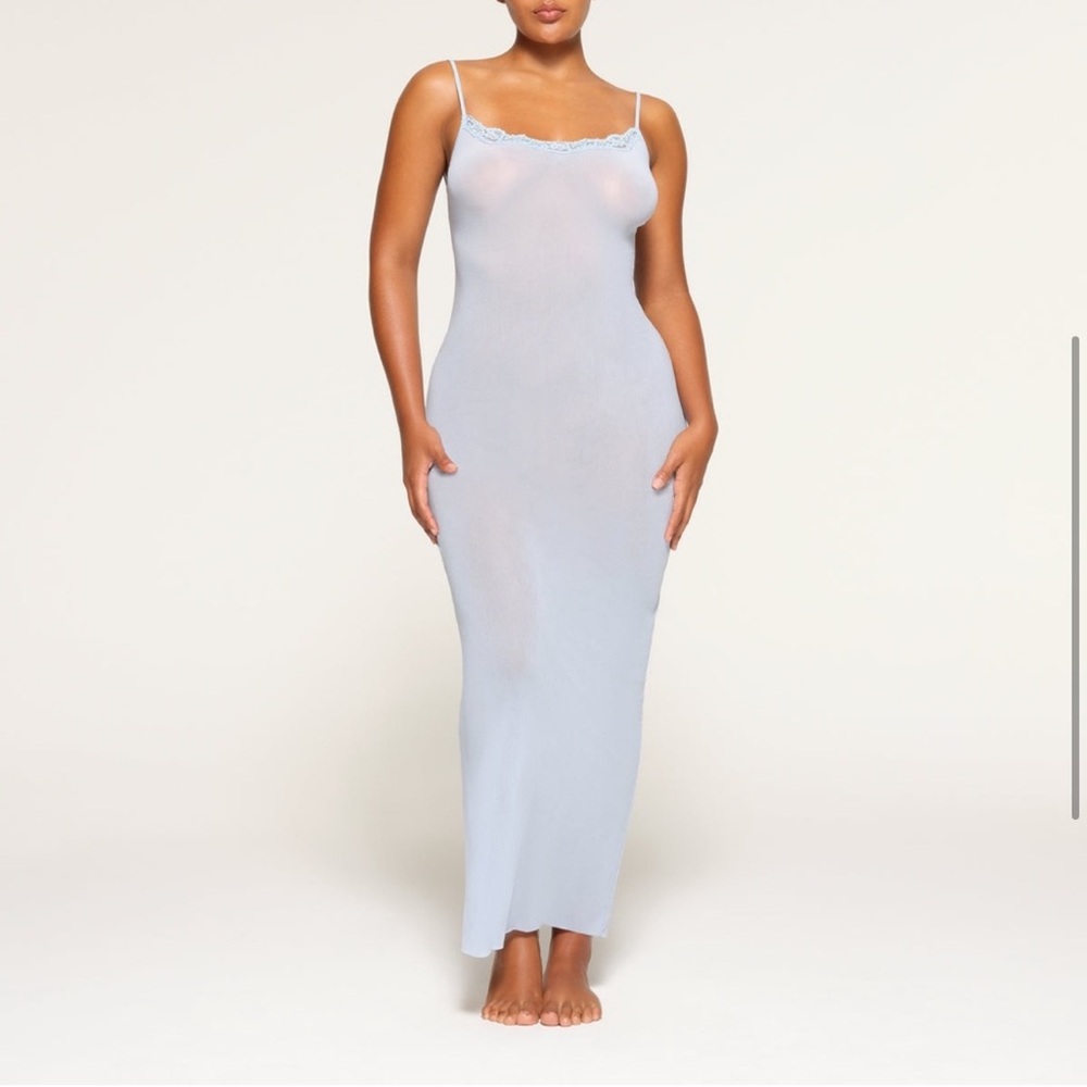 SKIMS Mesh Lace Bridal Dress. Size XS